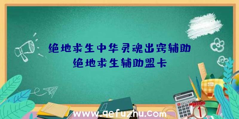 「绝地求生中华灵魂出窍辅助」|绝地求生辅助盟卡